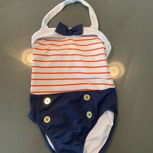Halter sailor swim suit